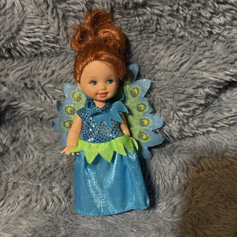 Mattel Barbie Kelly Doll Peacock Princess Lorena Rapunzel - 2001, Blue Outfit